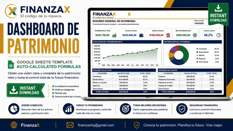 Portada de la plantilla Dashboard de Patrimonio