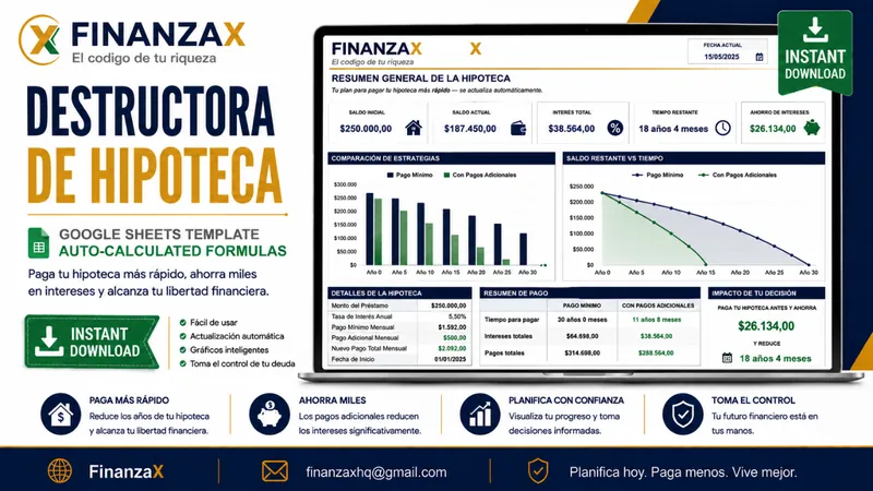 Portada de la plantilla Destructora de Hipoteca